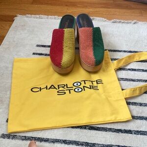 Never been worn Charlotte Stone clogs size 10